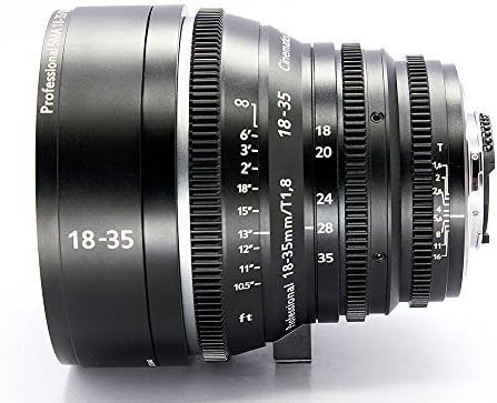 Cinematics Version2 Customized Manual iris Zoom cine Lens sigma18-35mm f1.8 ZF for Nikon Digital SLR Camera