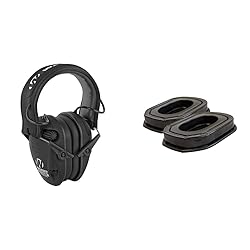 Walker's Rechargable Earmuffs (Black) and Gel Ear