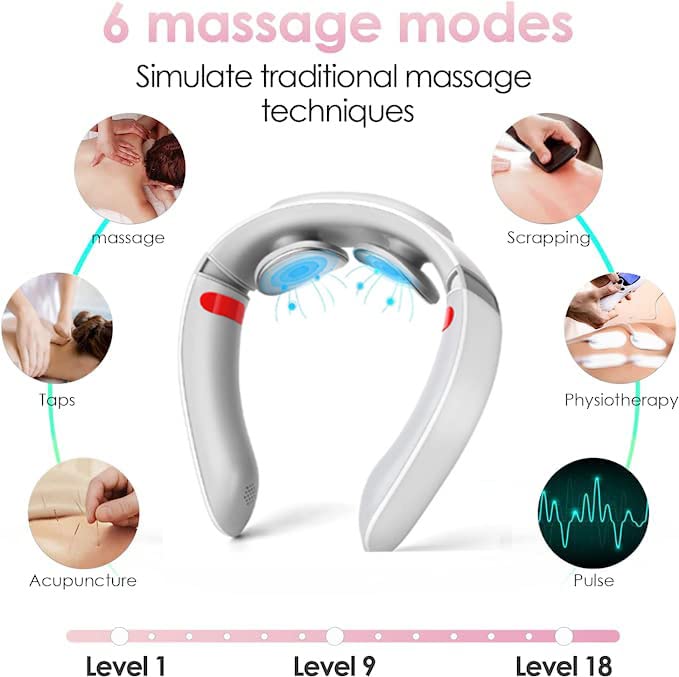 Cervical Spine Massager - Kinds of Massage Modes, Cervical Charging Neck and Shoulder Physiotherapy Instrument Massager, Cervical Spine Massager