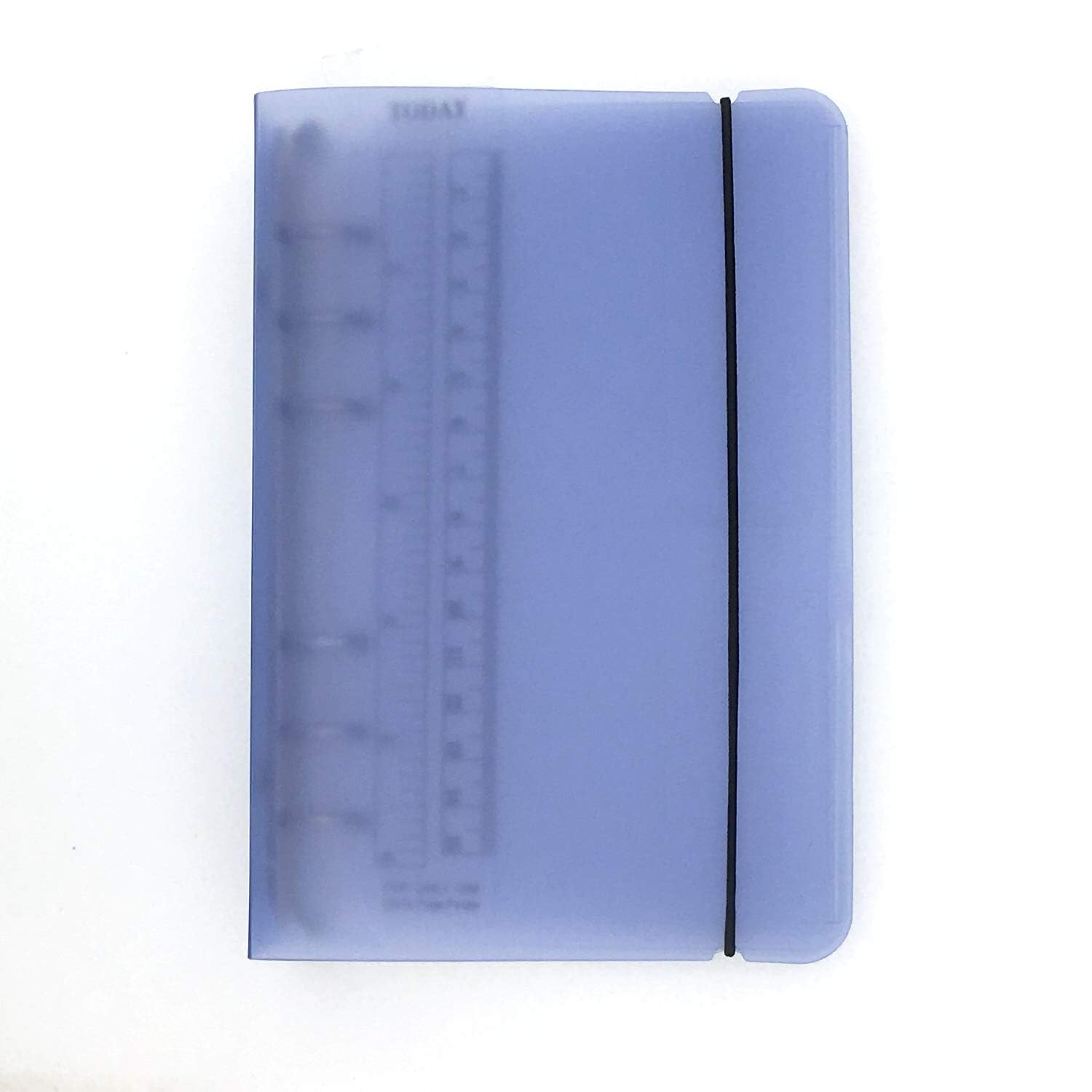 A6/ A5 6-Holes Colorful PP Cover Round Ring Binder Personal Organizer for Loose Leaf Sheet Refill Notebook/DIY Scrapbooking (Blue, A6 Combo)