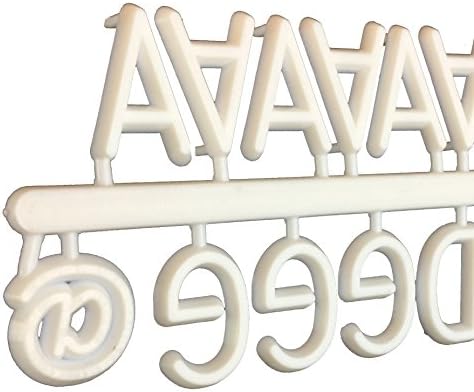 White Letters For Letter board - 3/4 (.75) Inch - 340 Changeable Plastic Characters with Alphabet, Numerals, Punctuation, Symbols and Emojis - Perfect Add On For Your Letter Board - By Kefela