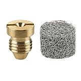 TOOGOO Foam Cannon Orifice Nozzle Tips and Foam Maker, Universal 1.1 Mm Thread Nozzle and Mesh Filter for Snow Foam Lance, 3000 Psi