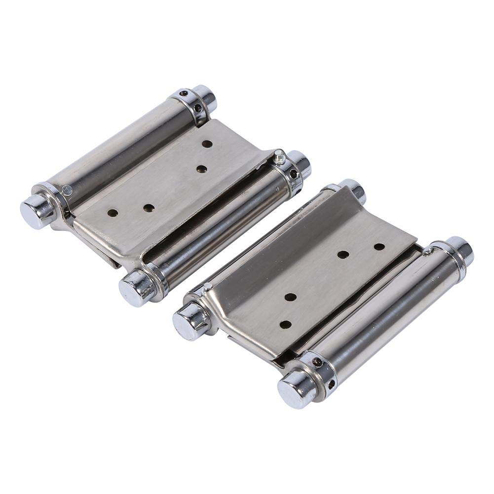 Smandy Stainless Steel Double Action Spring Butt Hinges 2-Pack 3in for Cafe Doors Swing Doors Internal Doors