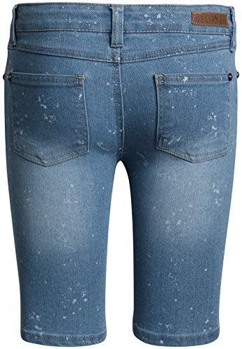 dELiAs Girls Soft Stretch Denim Bermuda Style Shorts (2 Pack), Paint Splatter, Size 14