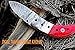 DKC Knives (5 8/18) Sale DKC-43 RED Thumb Damascus Steel Folding Pocket Knife 3.5