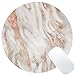 Wknoon Rose Gold and Eggshell Marble Mouse Pad Round Mouse Pads Cute Mat primary