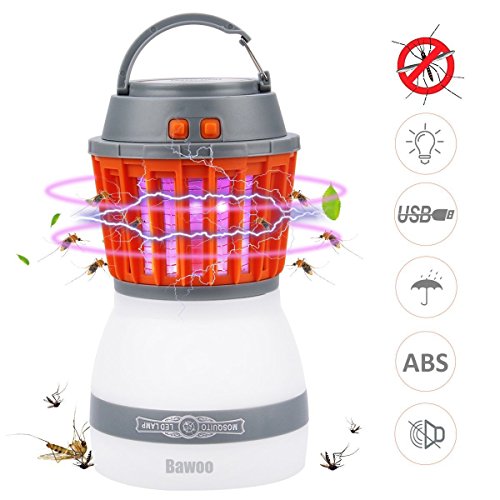 Rxment Bug Zapper Mosquito Repellent - USB Rechargeable Camping Lantern, Mosquito Killer Lamp, Insect Repellent Mosquito Zapper, Ideal for Replacing Mosquito Repellent Bracelet and Mosquito Dunk