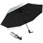 HEXSOLID 42/46/50inch Compact Umbrella Travel Size Umbrellas for Rain Waterproof And Wind Resistant Auto Open Close UPF 50+ UV Umbrella Sun Umbrellas UV Protection