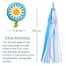 WENTS Kids Bike Accessories 2 Pcs Kids Bike Bell Sunflower Shaped and 4 Pcs Kids Bike Handlebar Tassel Streamers for Boys and Girls (Pink, Blue)thumb 1