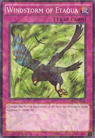 Yu-Gi-Oh! - Windstorm of Etaqua (BP03-EN196) - Battle Pack 3: Monster League - 1st Edition - Shatterfoil