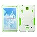 [iRhino] TM White-Green Heavy Duty Rugged Impact Hybrid Case Cover with Build in Kickstand Protective Case for Samsung Galaxy Tab 4 8.0 inch T330 Tablet