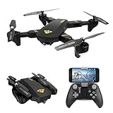 REALACC XS809HW Quadcopter Drone Wifi FPV 2.4G 4CH 6 Axis Altitude Hold Function Remote Control Drone with 720P HD 2MP Camera Drone RC Toy Foldable Drone