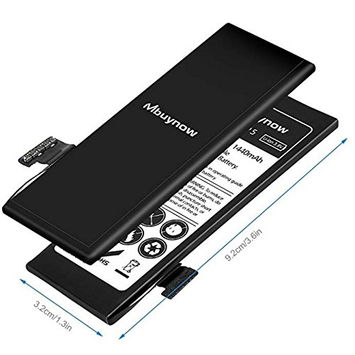 Mbuynow Batería del iPhone 5,Kit de Reparación Completo con Herramientas e Instrucciones de Alta apacidad (1440mAh) Nuevo 0 Ciclo