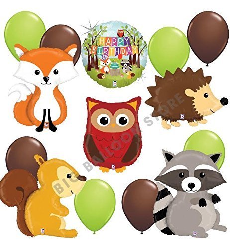 Woodland Critters Ultimate 14pc Balloon Party Kit