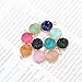 Tiparts 10pcs Faux Druzy Quartz Crystal Jewelry Pendants Round Resin Stones Fit for Charms Jewelry Bracelet Accessories (Round)