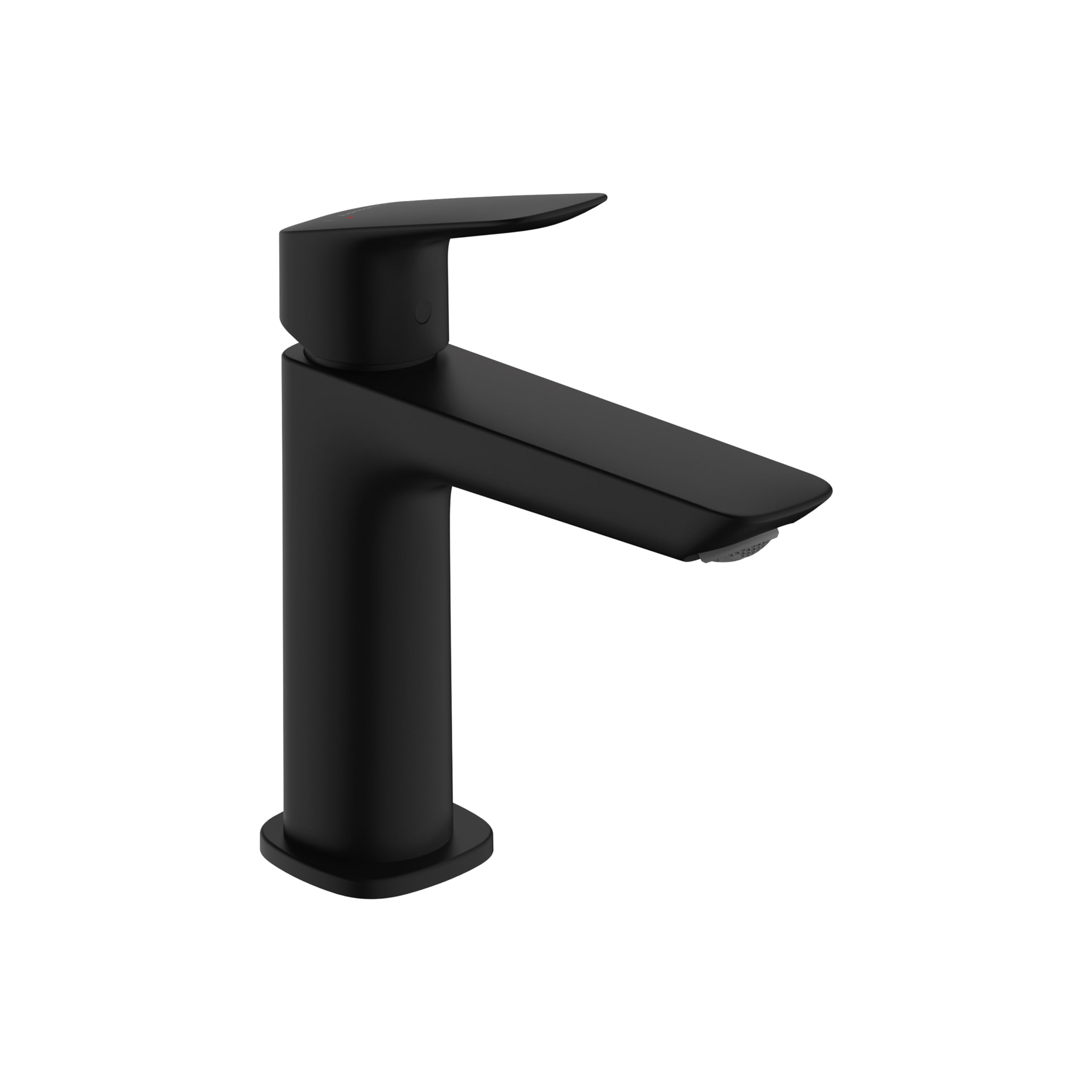 Photo 1 of hansgrohe Logis Fine Modern 1-Handle 1-Hole 7-inch Tall Bathroom Sink Faucet in Matte Black, 71253671