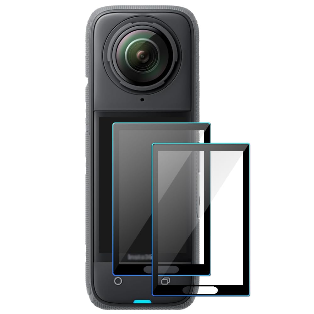 YRTIYO ONE X4 Screen Protector Compatible for Insta360 ONE X4 Action Camera, 9H Tempered Glass Anti-Scrach Anti-Bubble Anti-Dust (2 Pack)