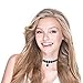Paxcoo CN-03 Black Velvet Choker Necklaces with Storage Bag for Women Girls Pack of 3