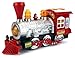 Locomotive Steam Train Engine Car Bubble Blowing Bump & Go Battery Operated Toy Train w/ Lights & Sounds