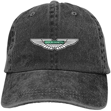 HANRUI New Customized Aston Martin Car Logo Cool Denim Casquette for Boys Casquette Black