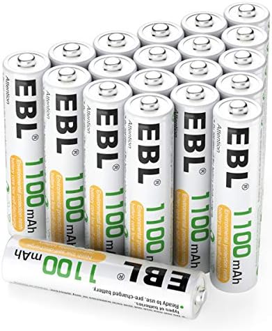 Ebl 単4形充電池 充電式ニッケル水素電池1100mah 本入り 電池ケース付き 約10回繰り返し充電可能 単四充電池セット 防災電池
