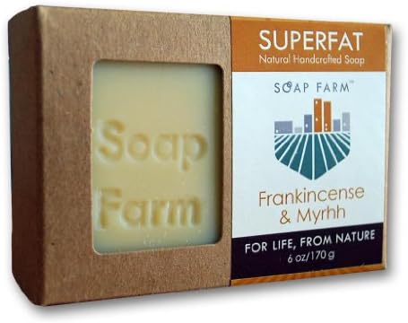 Soap Farm Frankinsence &amp; Myrrh SUPERFAT All Natural Soap 6 oz Bar
