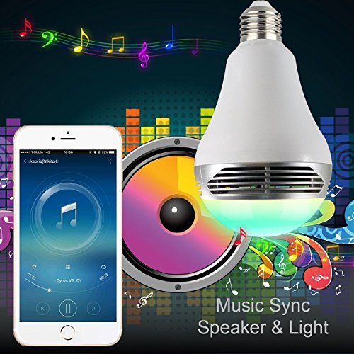 image for Magic Hue Bluetooth Speaker Bulb - Multicolored Disco Music Party Ligh