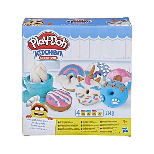 Play-Doh Kitchen Creations Delightful Donuts Set with 4 Colours