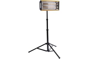 DDYOOK Baking Infrared Paint Curing Lamp, 2000W 110V Handheld Auto Body Short Wave Infrared Paint Dryer Lamp Heater with Telescopic Bracket and Timer for Car Bodywork Repair, Angle & Height Adjustable