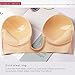 U-Shaped Bra Push Up Strapless Self Adhesive Silicone Bra Seamless V Shape Brassiere for Women NNude Cup B