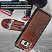 Galaxy S8 Case, S8 Case Embossed Love PU Leather Case TPU Shock Bumper Detachable Magnetic Wallet Case with Slot Wallet Wrist Strap Cover for Samsung Galaxy S8 (Brown)