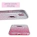 MILPROX Bling Glitter Pretty Sparkle 3 Layer Hybrid Anti-Slick/Protective/Soft Slim TPU Case Compatible with iPhone 6s Plus / 6 Plus