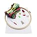 Wey's Full Range of Embroidery Starter Kit Cross Stitch Tool Kit Including 10 Inch Bamboo Embroidery Hoop, 36 Random Color Threads, 12 by 18-Inch 14 Count Classic Reserve Aida and Tool Kit