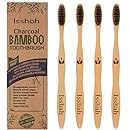 Biodegradable Eco-Friendly Natural Bamboo Charcoal Toothbrush - Pack Of 4