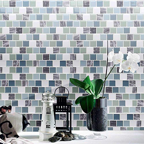 Vamos Tile Premium Anti Mold Peel and Stick Tile Kitchen Backsplash,Self Adhesive Wall Tiles for Kitchen & Bathroom-10 x 9 (6 Sheets) - Thumbnail 5