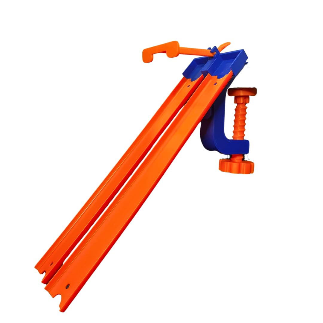 Starting Gate Compatible with Hot Wheels Racetracks | 2-Lane Starting Gate & Clamp for Toy Racetracks | Create Epic Racetracks | Made in USA (Starting Gate + Clamp Combo)
