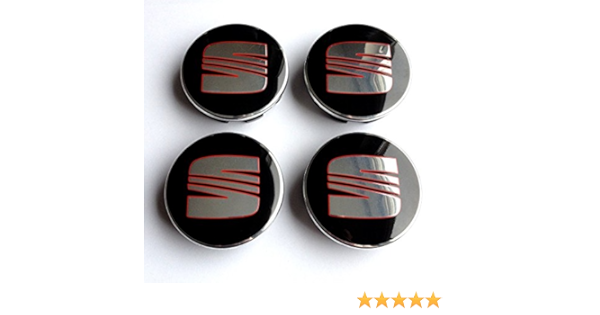 Tapas centrales de Rueda SeatLogo para llantas 4x 63mm tapacubos 1P06601165 Ibiza Leon