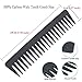 HOOMBOOM Black Carbon Wide Tooth Comb,100% Anti static 230℃ Heat Resistant, Detangler Hair Comb