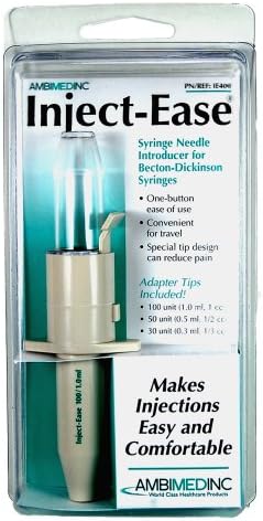 Ambimed Inject-Ease - Syringe Needle Introducer to Help Make Injections Easy - Diabetic Aid