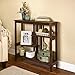 The Lakeside Collection Brushed Metallic Console Table with Display Shelves 31.4