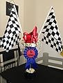 Ifavor123 Checkered Black and White Plastic Race Mini Flags â€“ Racing Themed Bulk Party Favor Novelty