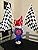 Ifavor123 Checkered Black and White Plastic Race Mini Flags â€“ Racing Themed Bulk Party Favor Novelty