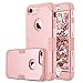 iPhone 7 Case, AOKER Shockproof Hybrid Heavy Duty High Impact Hard Plastic+Soft Silicon Rubber Armor Defender Case Cover for Apple iPhone 7 4.7 Inch (2016) (Rose Gold)