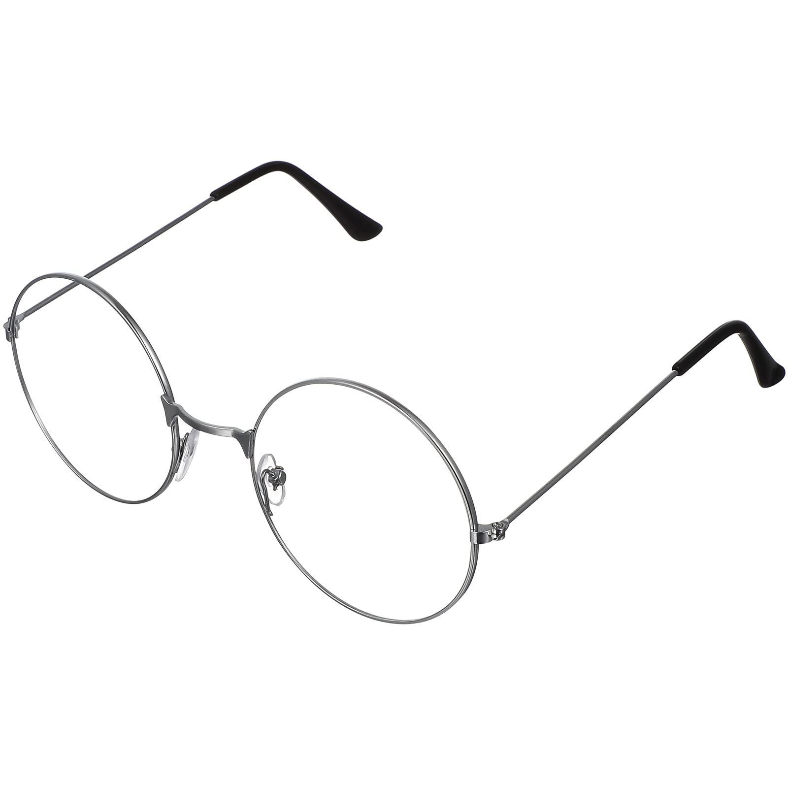 rosenice Thin Frame Plain Glasses Ultra Light Retro Round Eyewear Clear Lens for Everyday Wear and Vintage Inspired Style