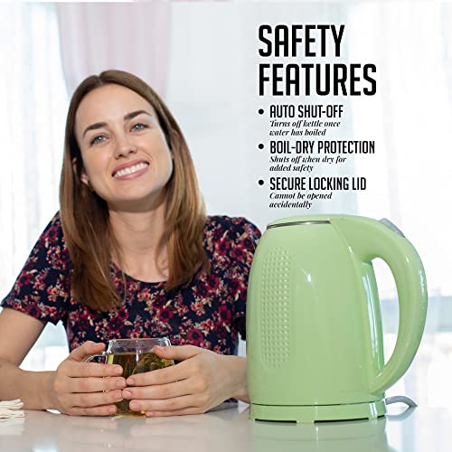 Ovente Portable Electric Kettle Stainless Steel Instant Hot Water