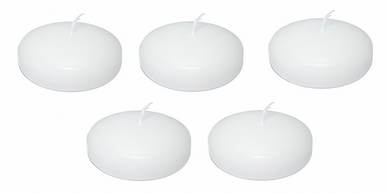 Large 3" Floating Candles Qty 36 pieces/case Bulk Event Pack (White