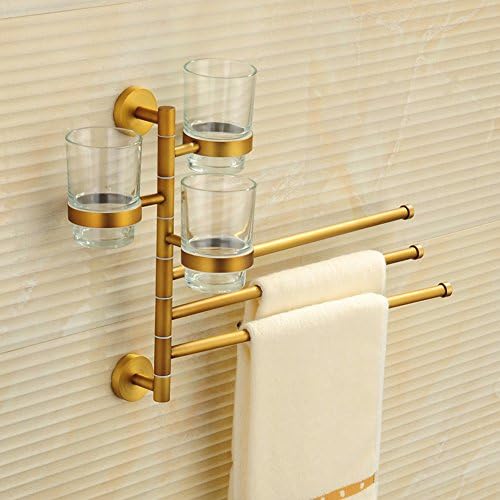 European antique copper full toothbrush cup holder/Tumbler rotating frame/Tooth glass cup-E