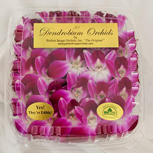 2 Purple+Edible+Orchid+Flowers+Perfect