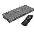 XOLORspace QV801 8x1 4K 60HZ HDMI Quad Multi-viewer Screen Divider 8 HDMI Screen Splitter with Seamless Switching