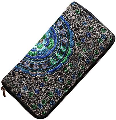 Womens Wallets and Purses Clutch Wallet Female Long Oxford Embroidery Women's Ladies Phone Bag portemonnee